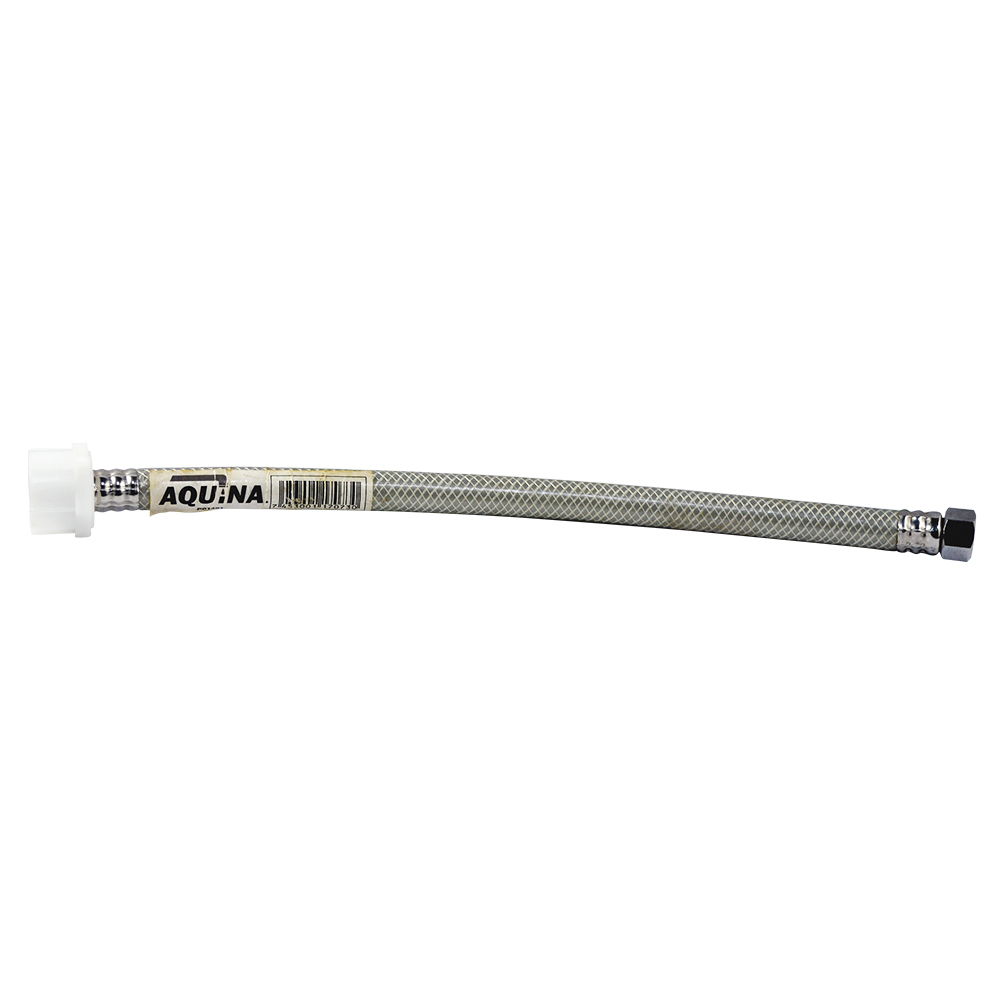 [P01491] Manguera Abasto Gris Para Inodoro De 12 Aquina. Pvc.