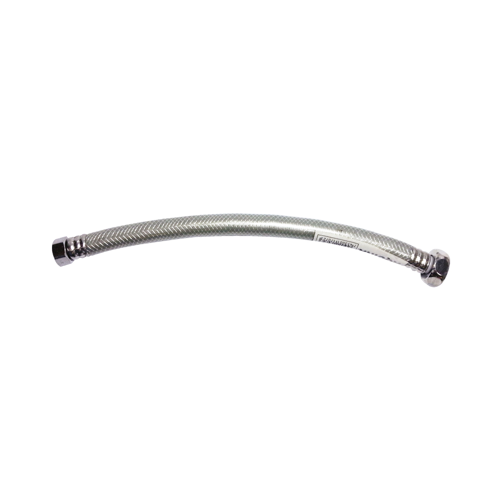 [P01492] Manguera Abasto Gris Para Lavamano De 16 Aquina. Pvc.