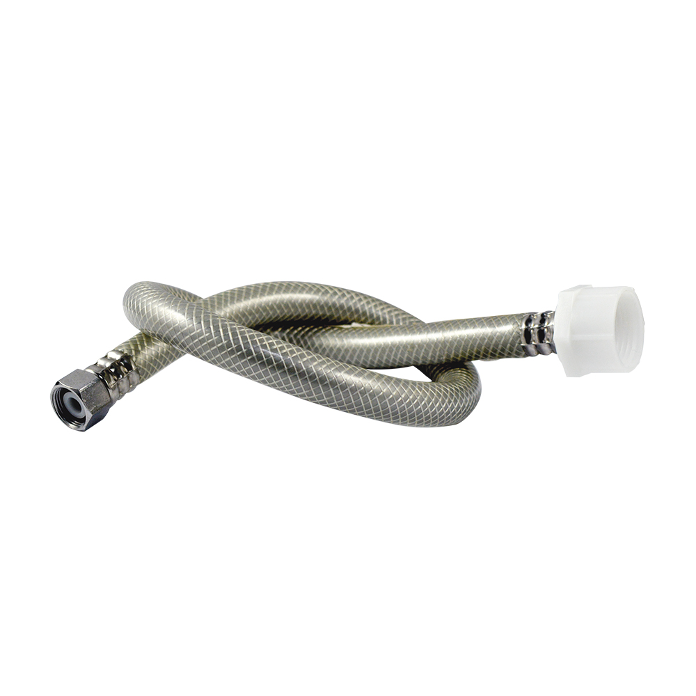 [P01495] Manguera Abasto Gris Para Inodoro De 20 Aquina. Pvc.