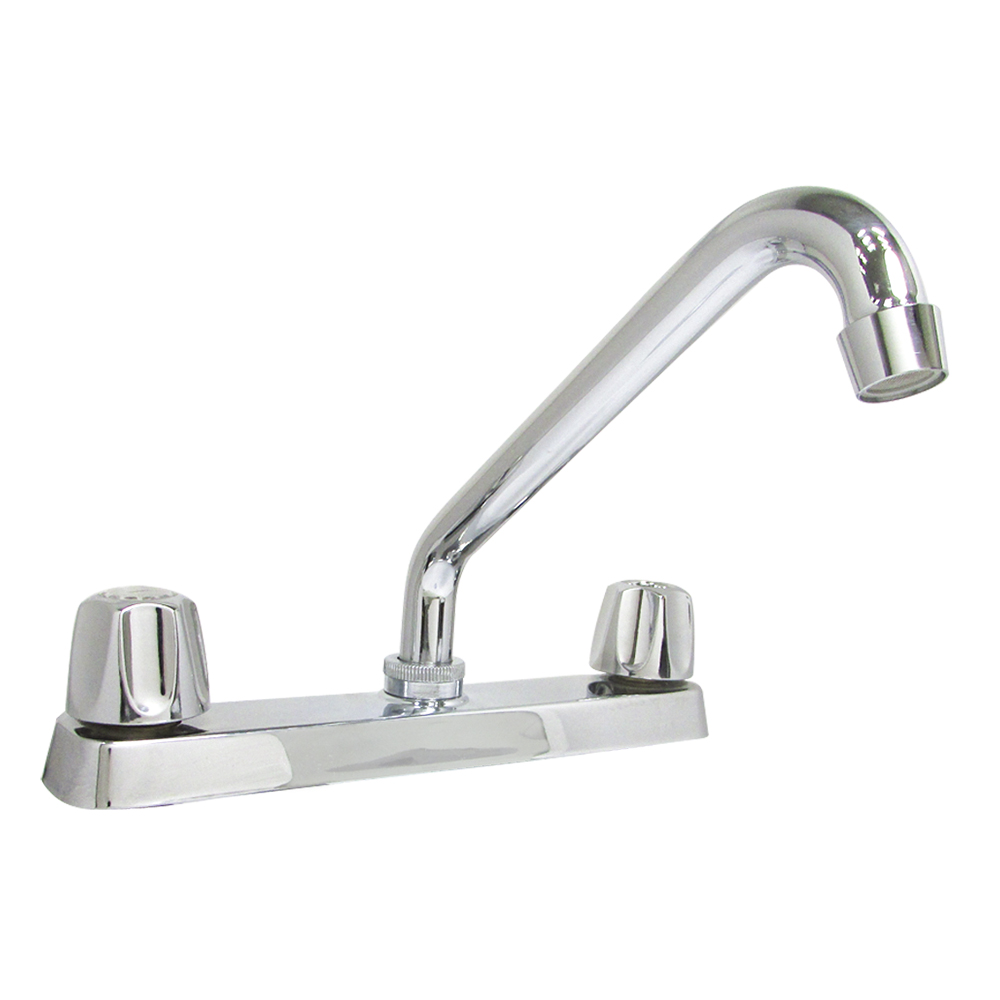 [P01511] Llave Doble Para Fregador Economica Metal Aquina. Cromado. 8
