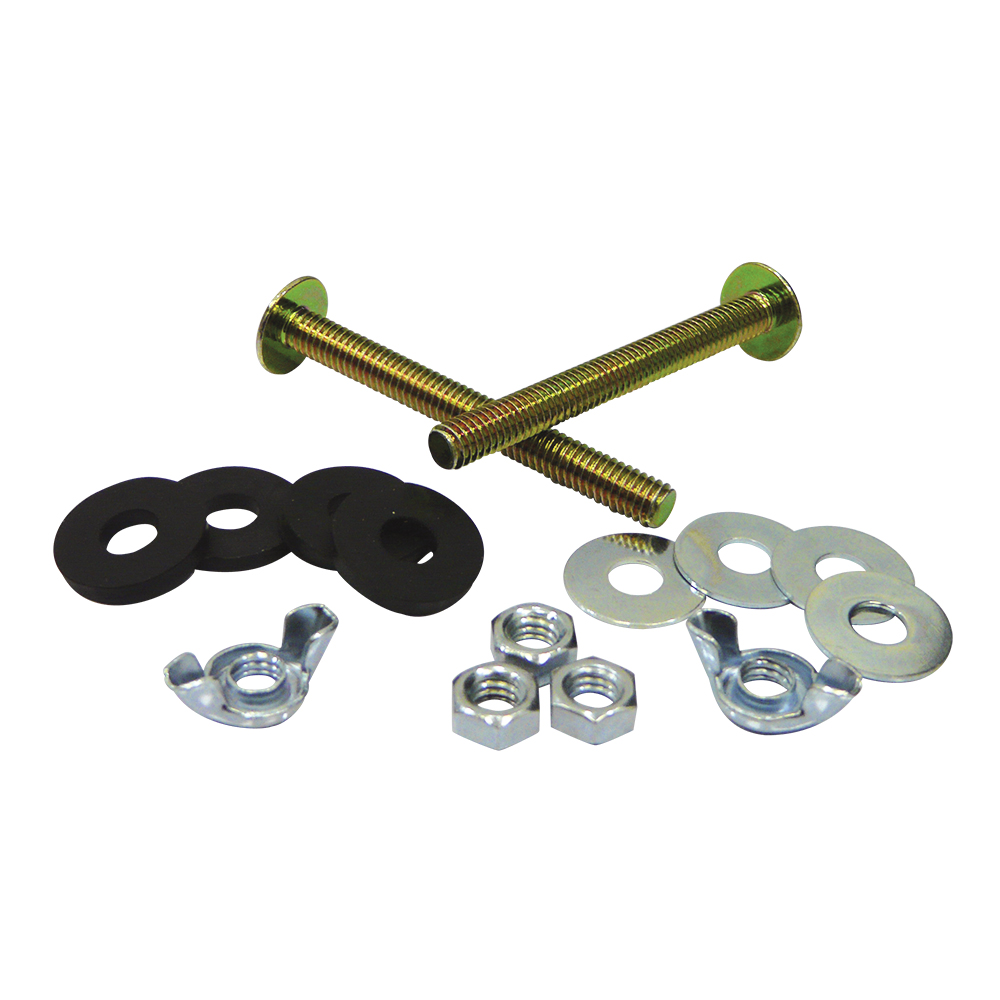[P01542] Tornillos De Acoplar Para Inodoro (par) Aquina. Metal. 5/16 X 3