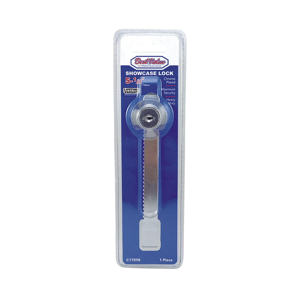 [C17098] Cerradura Para Vitrina Cromada. Cromado. 5-1/2