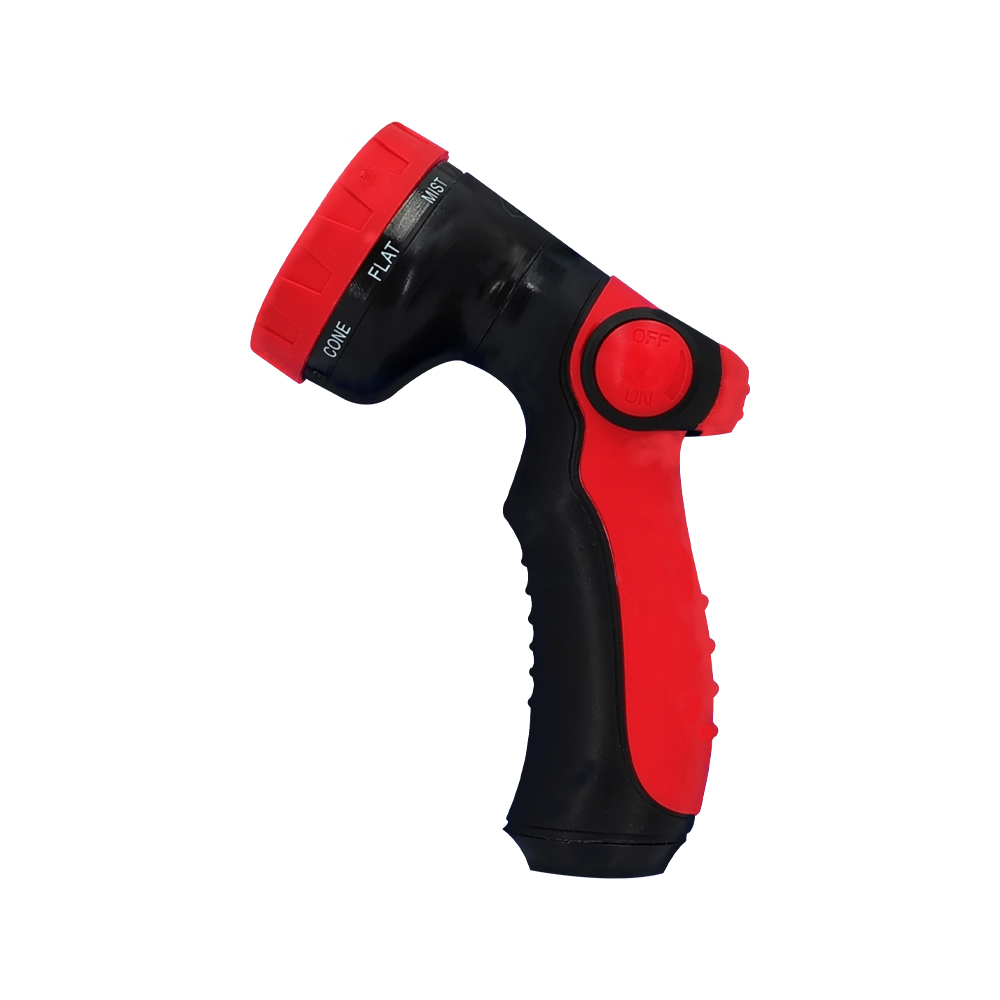 [P01619] Pistola Para Manguera 8 Func. Rojo. 6-3/4