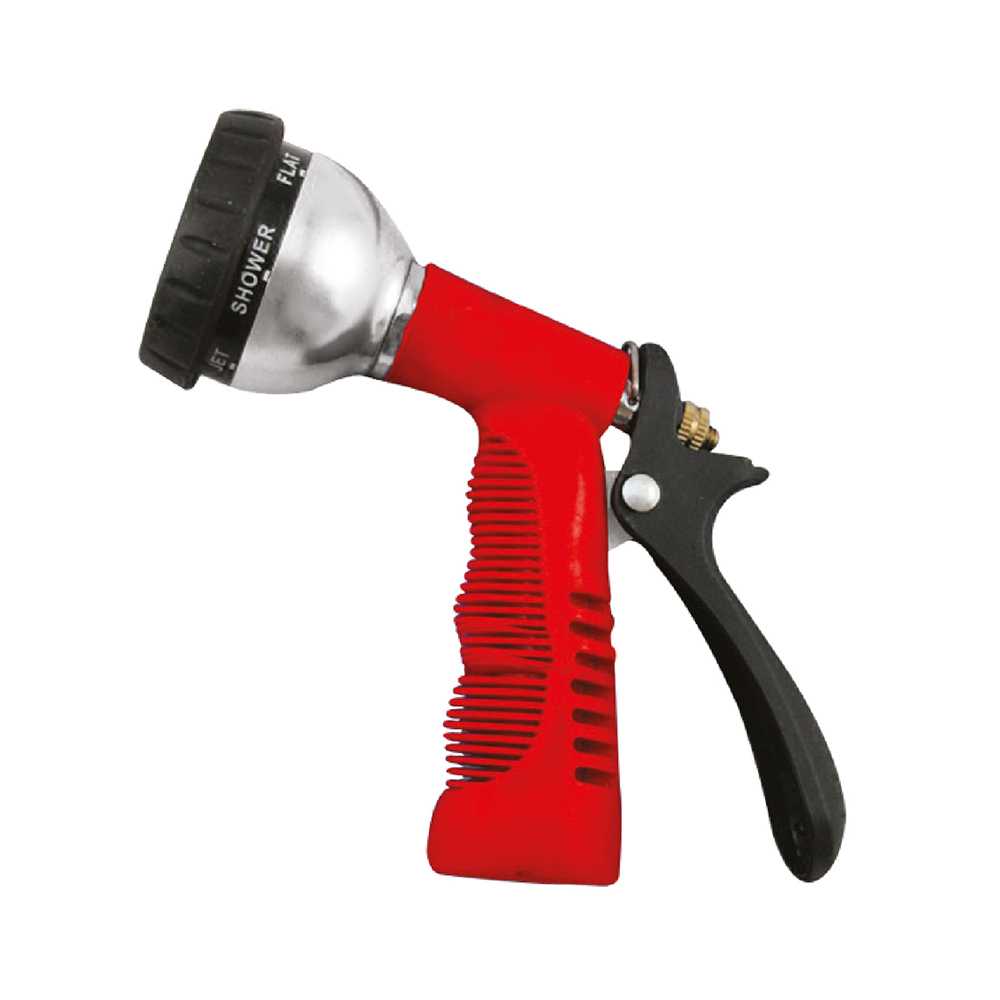 [P01621] Pistola Para Mang. M/caucho Multifuncion. Negro/ Rojo. 5-1/2 (139mm)