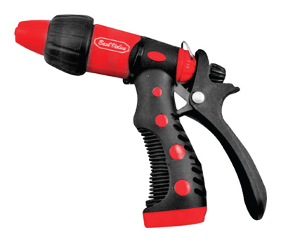 [P01623] Pistola Para Manguera Plastica 3-func. Negro/ Rojo. 5-13 (146mm)
