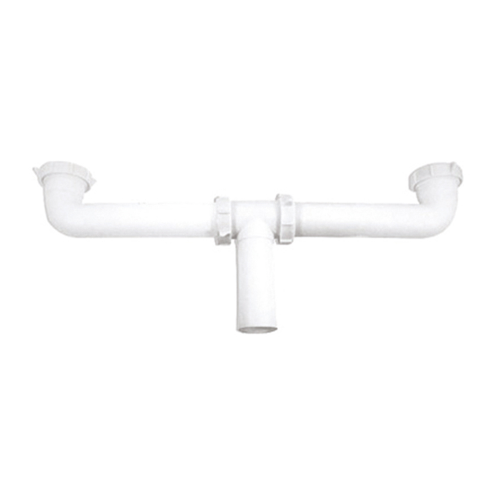 [P02130] Trampa Doble De Pvc 1-1/2 X 16 Aquina. Pvc.