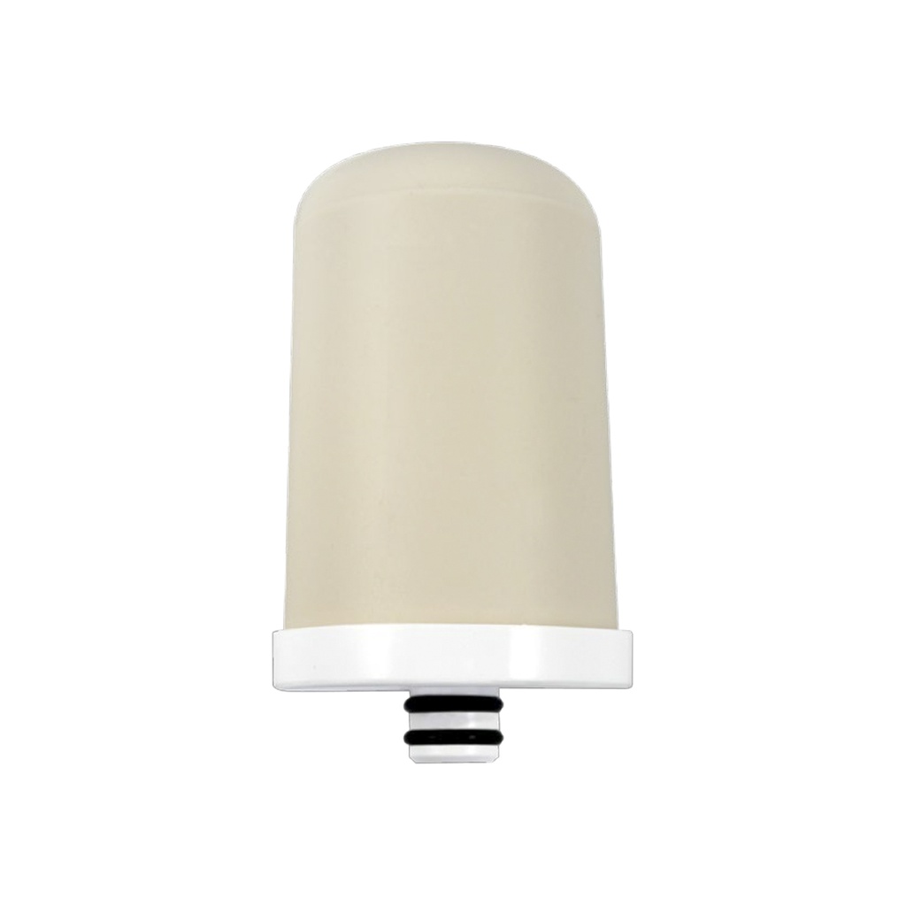 [P021691] Filtro De Ceramica Con Carbon Activado Aquina. Blanco