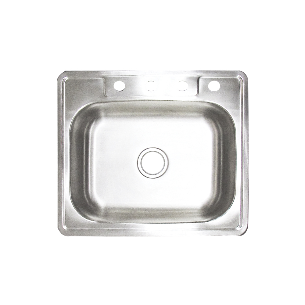 [P022522] Fregador Sencillo 25 X 22x6 Aquina. Acero Inoxidable. 22