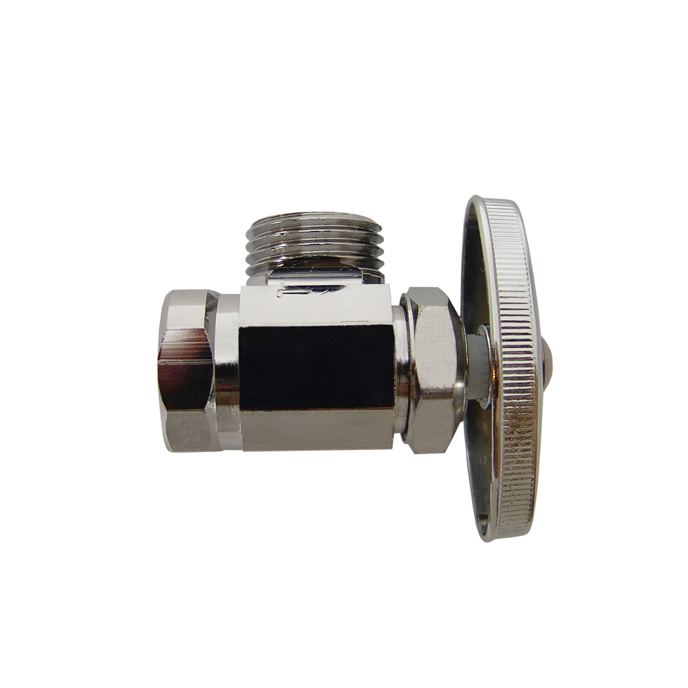 [P028145] Llave De Angulo Sencilla 1/2 X 3/8 Coflex. Cromado.