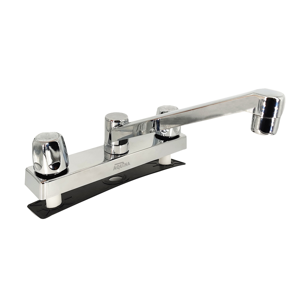 [P03144] Llave Doble Para Fregador 8 Plastica Aquina. Cromado
