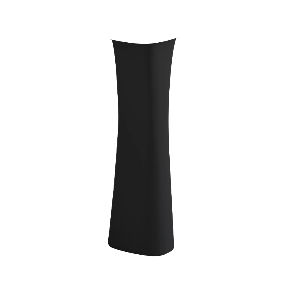 [P14927] Pedestal Negro Para Lavamano. Negro. 13 X 63. 5 Cm