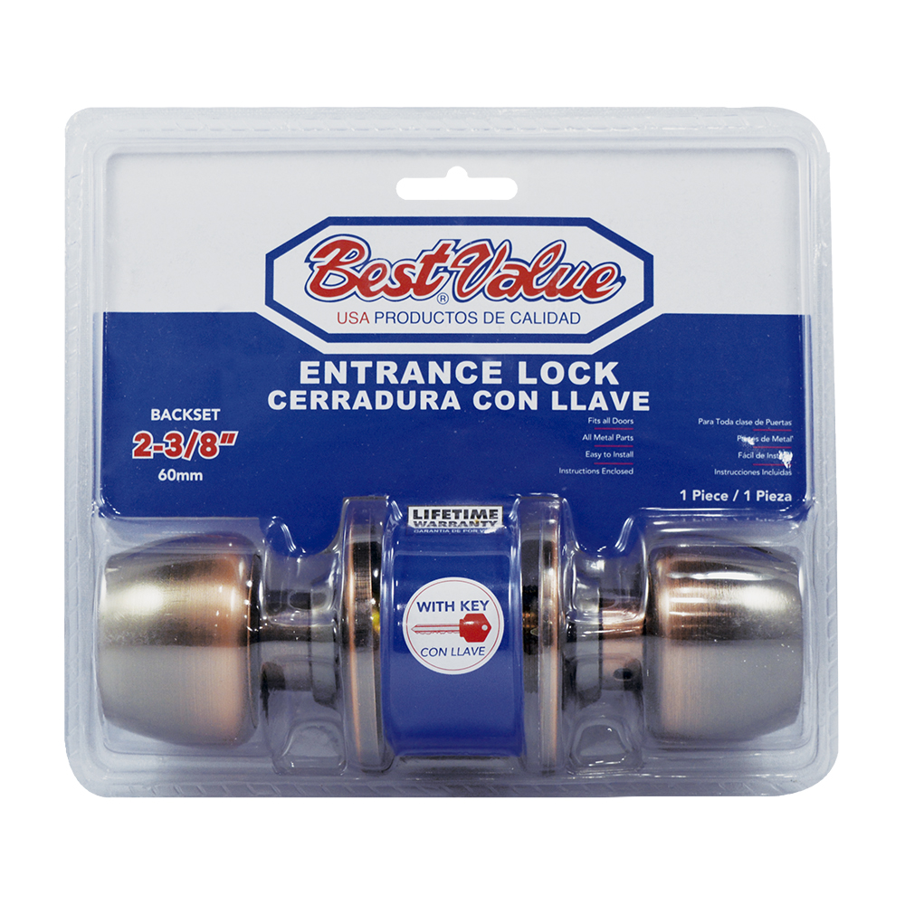 [C171300] Cerradura Con Llave Ac. Cobrizado. 2-3/8