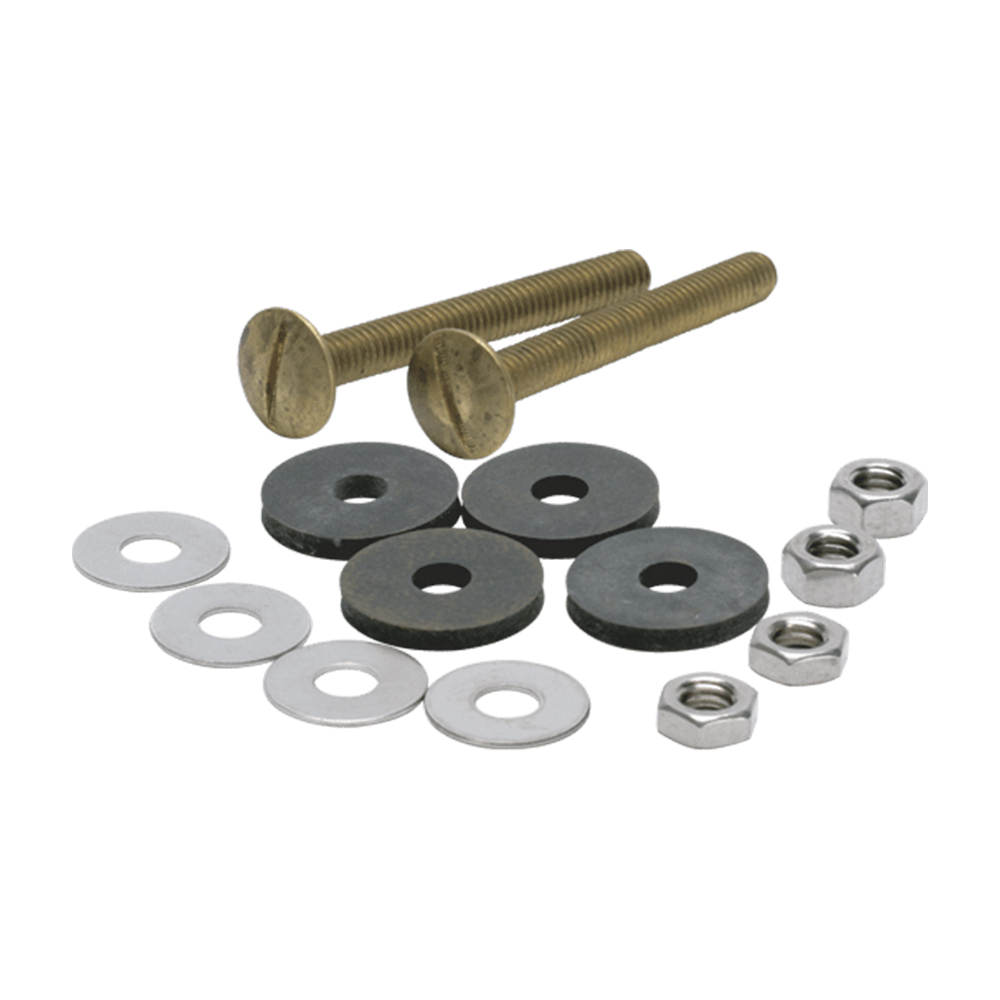 [P286101] Juego Tornillos Para Tanque/taza 5/16x3 Fluidmaster. Latón/acero Inoxidable. 5/16x2-3/4