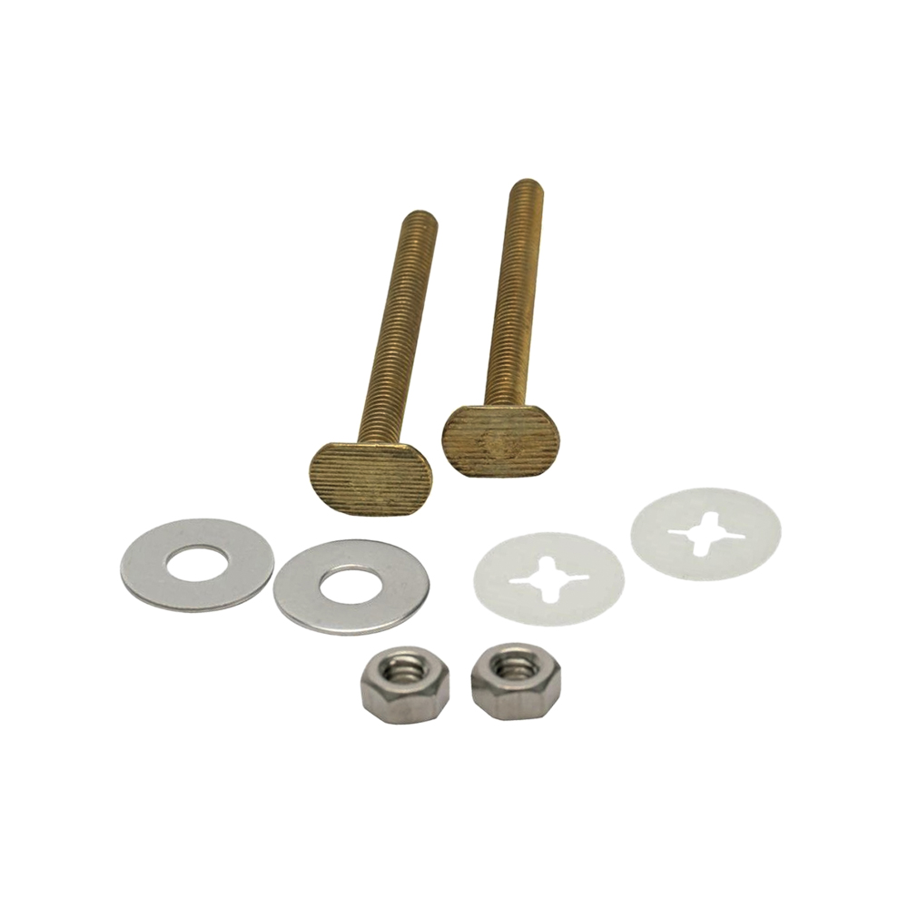 [P287110] Juego Tornillos Para Piso/taza 2-1/4 Fluidmaster. Latón.