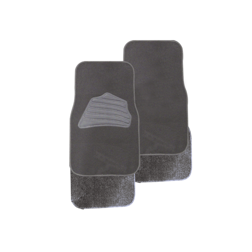 [R01100G] Alfombra Para Carro Gris (juego 4pcs). Gris. Juego 4 Pcs