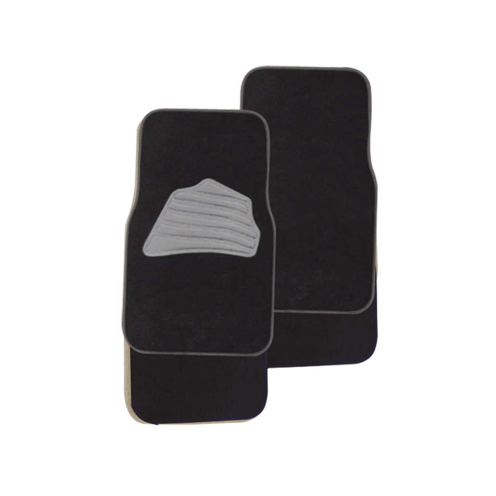 [R01100N] Alfombra Para Carro Negra (juego 4pcs). Negra. Juego 4 Pcs