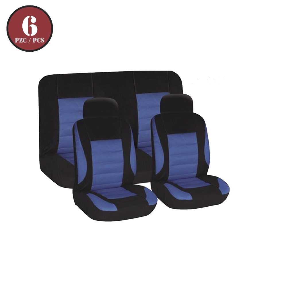 [R01201Z] Forro Para Asiento Carro Azul/negro 8pcs. Azul. 8 Pcs