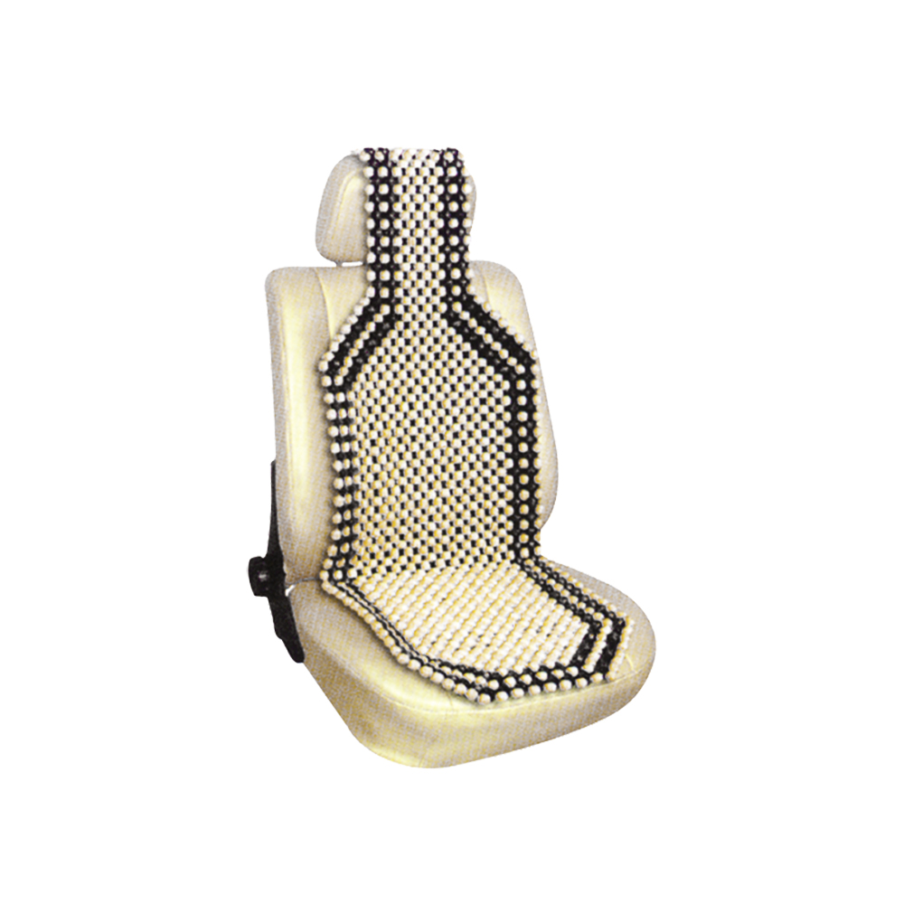 [R01296C] Respaldar Para Asiento Bolas Crema 1pc. Crema. 128 Cm X 38