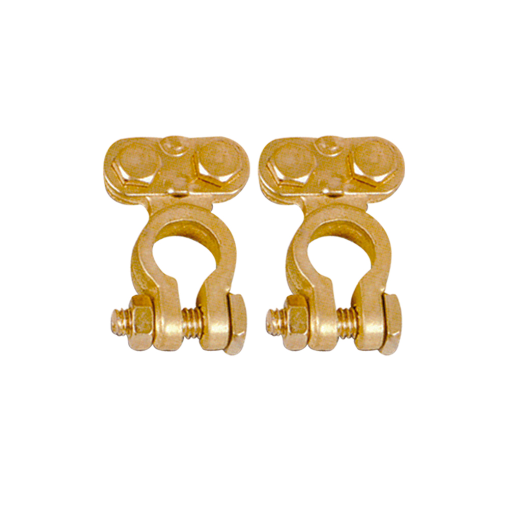 [R01652] Terminal D/bronce Para Bateria Carro (par). Bronce. 170g