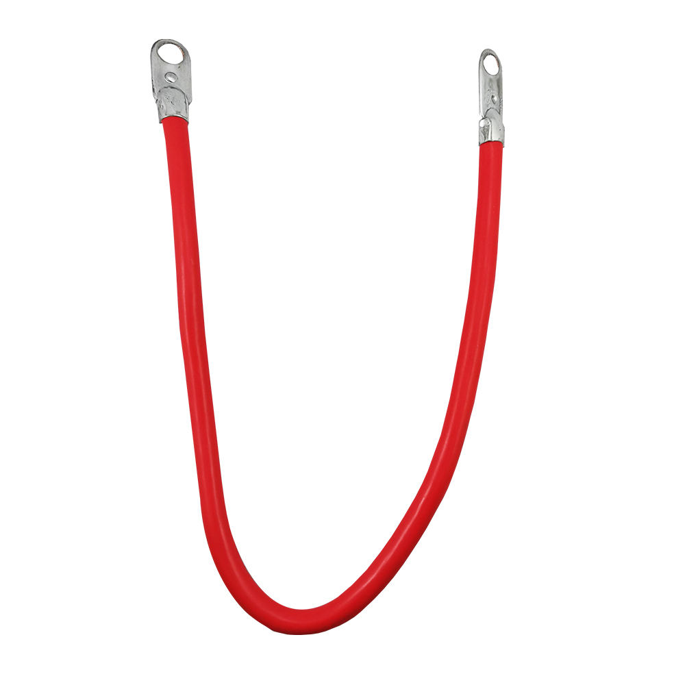 [R01660] Cable Para Bateria Rojo 18 Terminal En Ojo. Rojo. 4 Awg