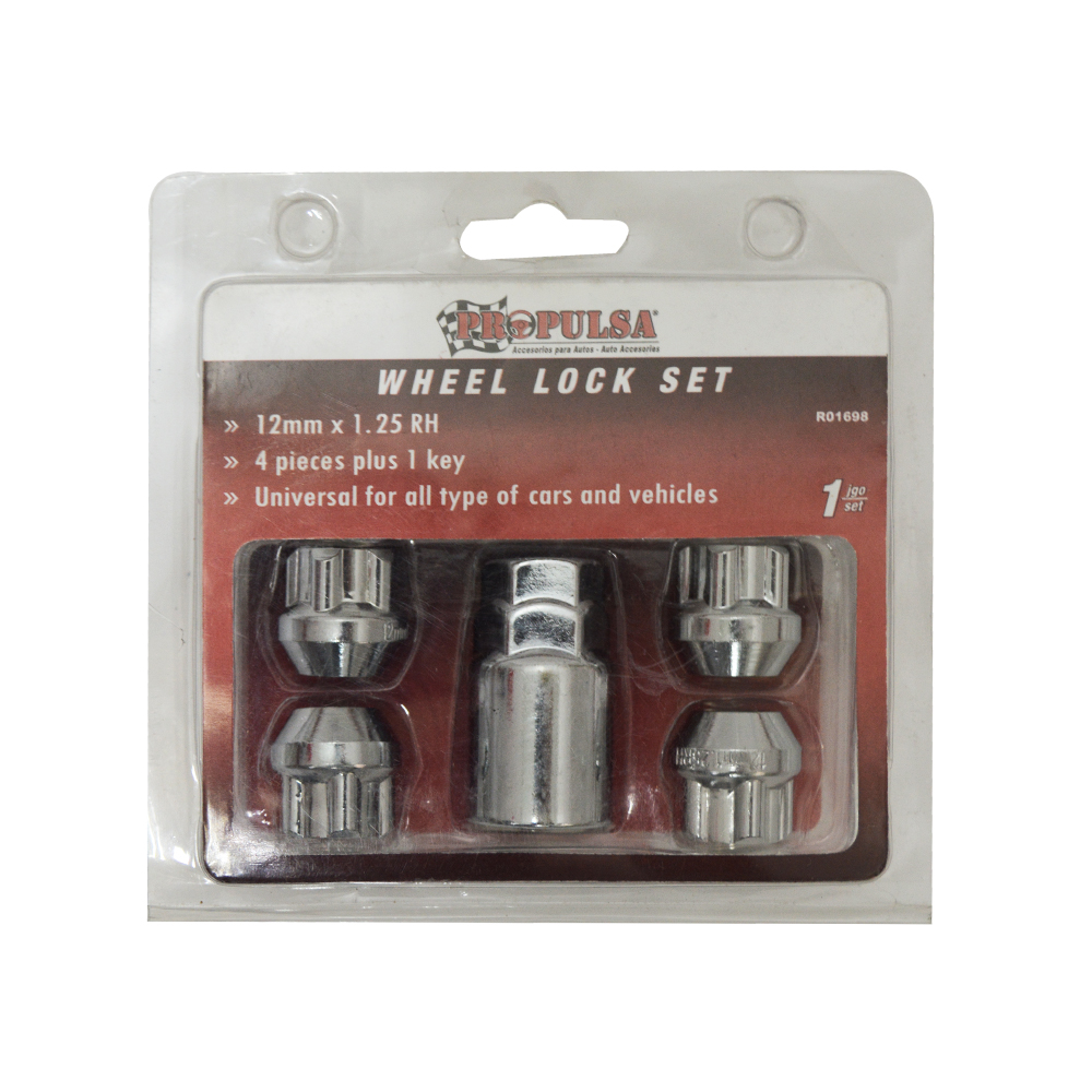 [R01698] Tuercas D/seguridad Para Rin 12x1. 25rh. Acero. 12 X 1. 25rh