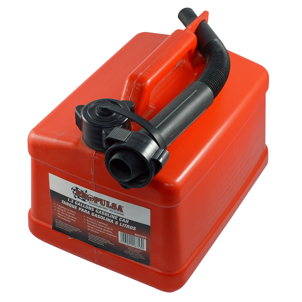 [R02365] Tanque Gasolina Plastico 5 Lts. Rojo. 1 Gl