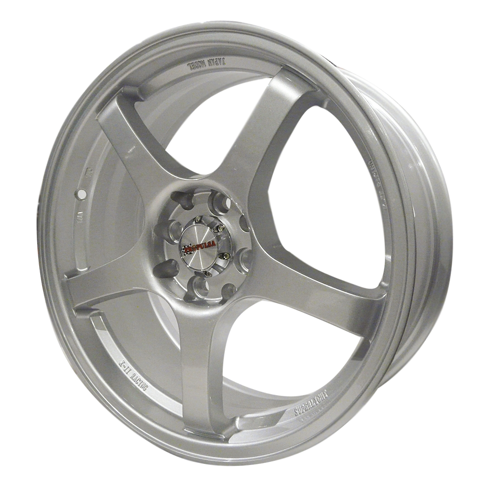 [R04342] Rin 15x6. 5 8h/100-114. 3 Pcd Plateado 587 (d). Plateado. 15 X 8h