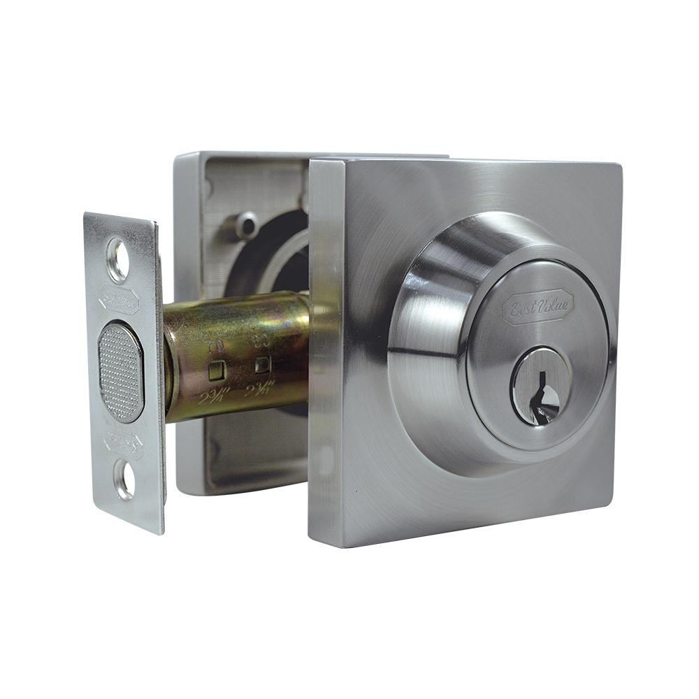 [C17643] Cerradura Bestvalue D. Bolt Doble Cp. Cromado. 2-3/8