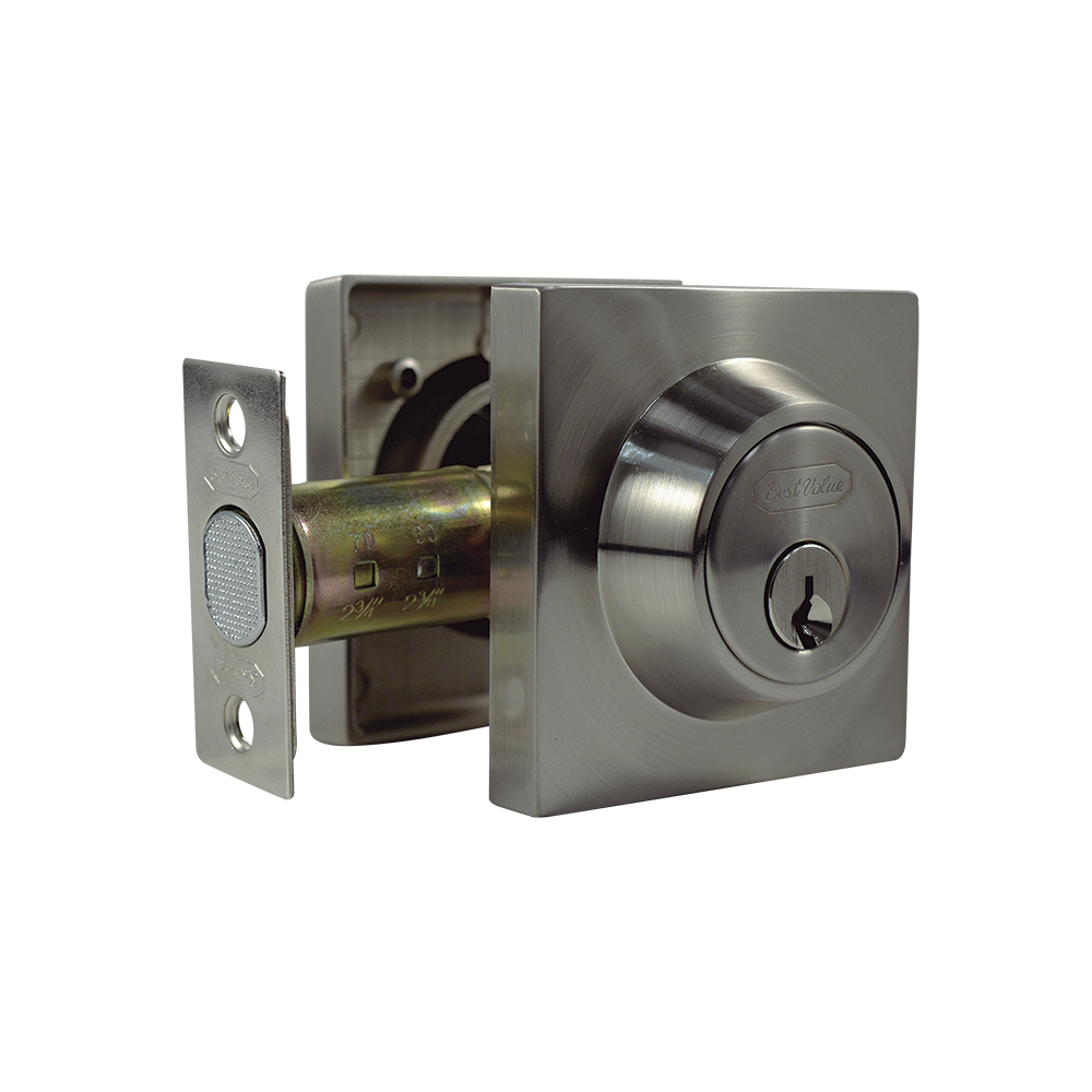 [C17645] Cerradura Bestvalue D. Bolt Doble Sb. Niquelado. 2-3/8