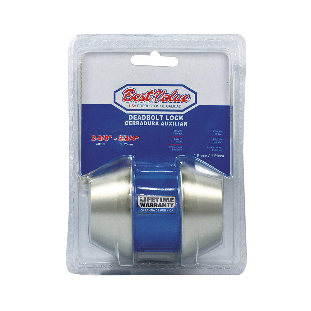[C17650] Cerradura D. Bolt Doble Ss. Acero Inoxidable. 2-3/8