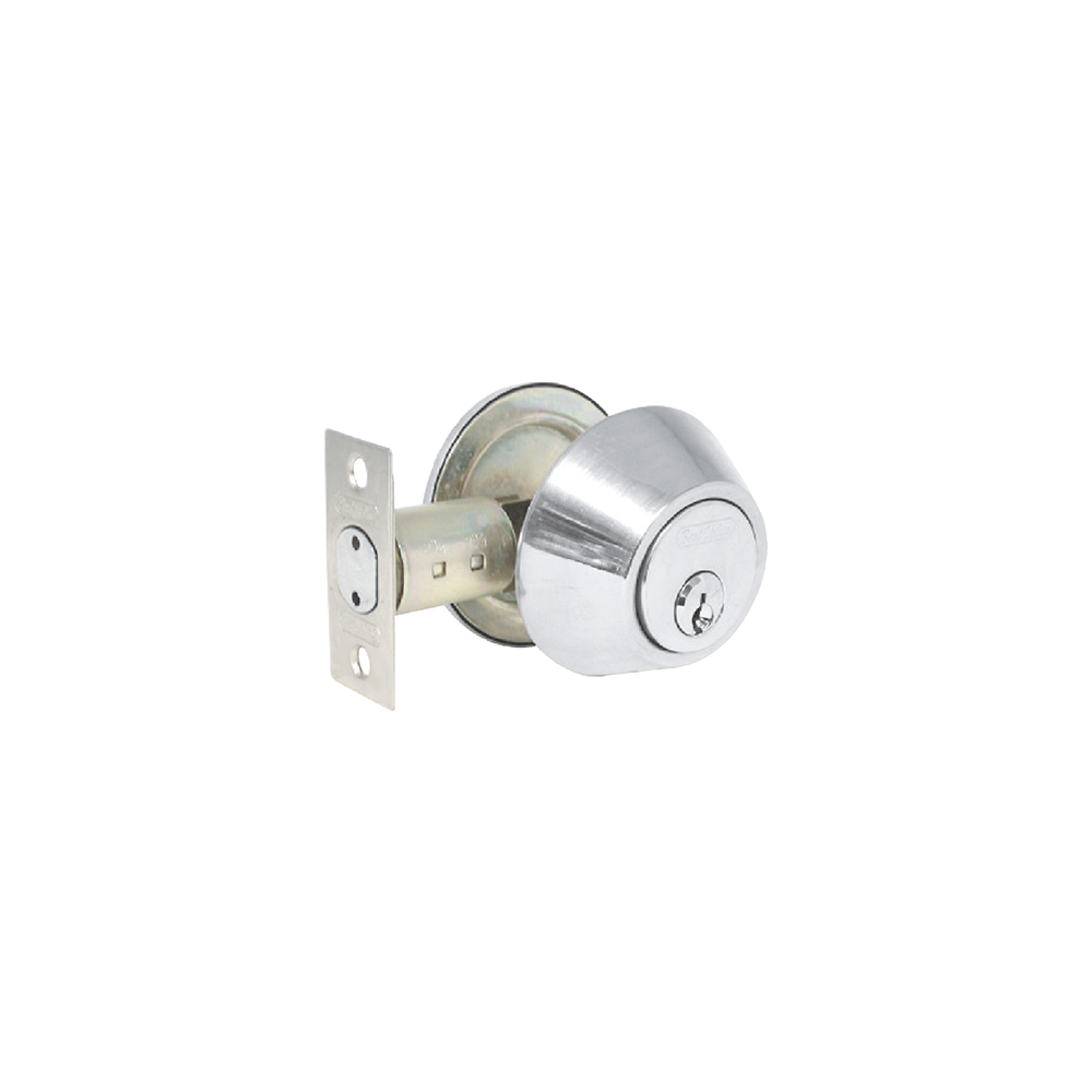 [C17685] Cerradura D. Bolt Doble Cr. Cromado. 2-3/8
