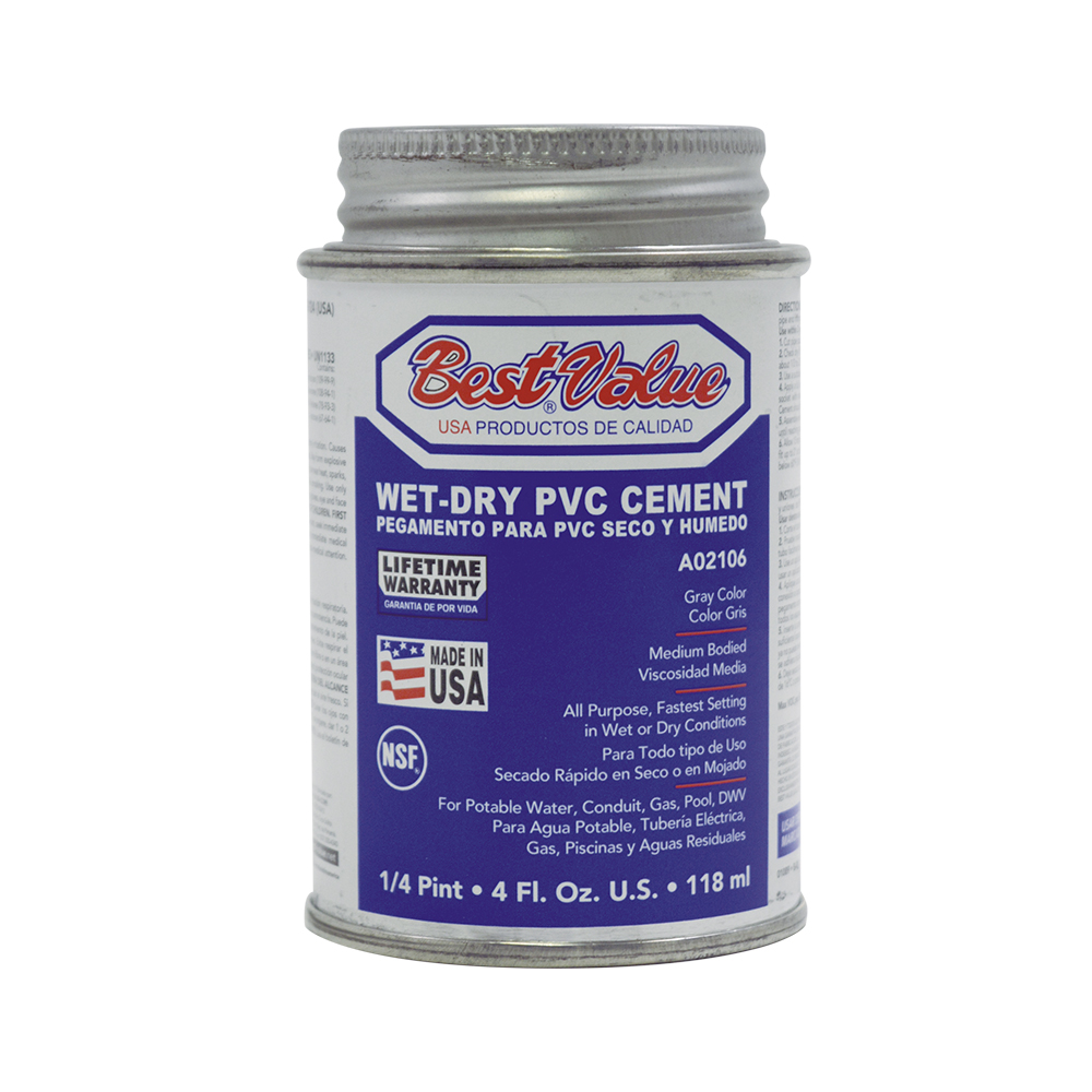 [A02106] Pegamento Para Pvc. Gris. 1/4 Pt (4oz)