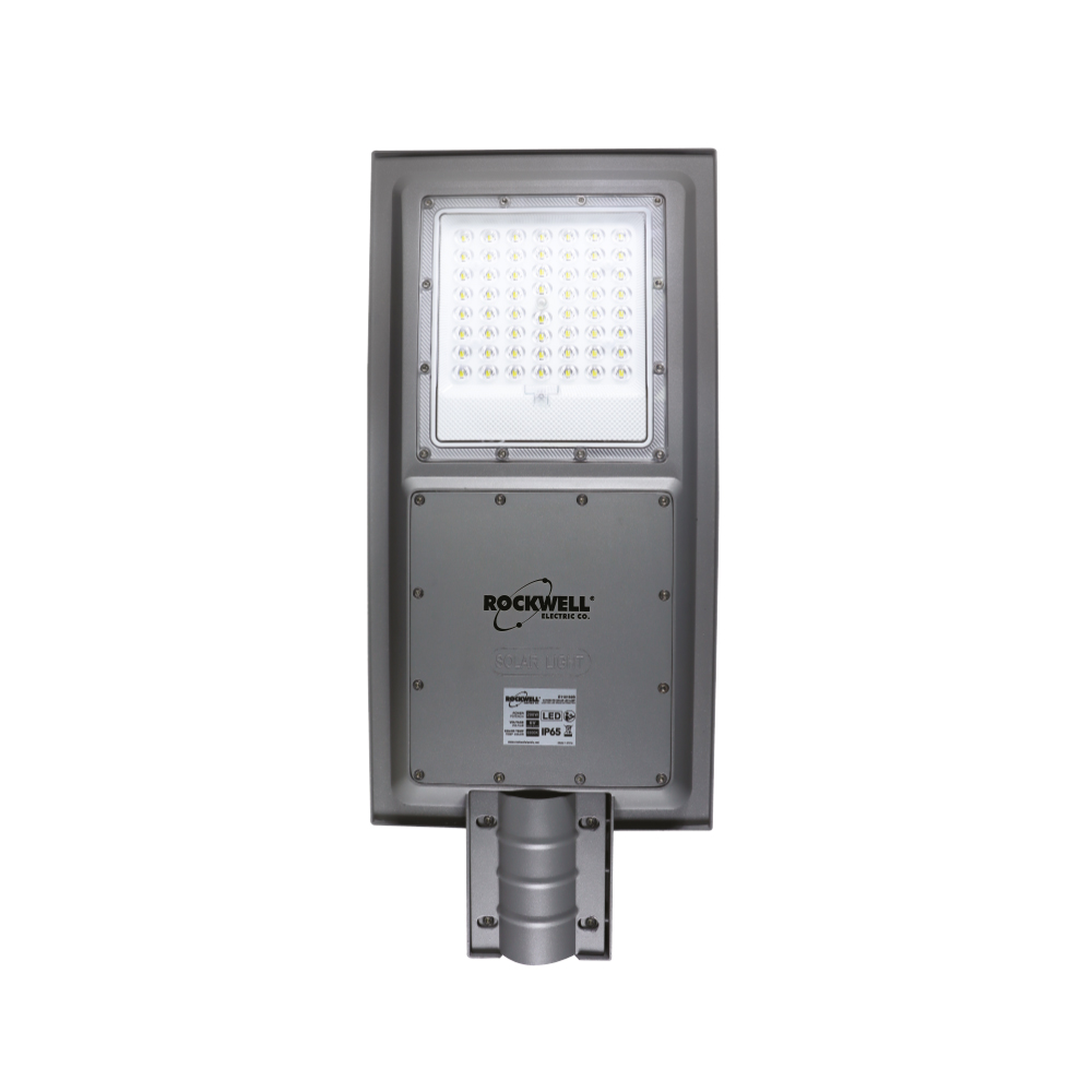 [E110160B] Lampara Led Solar 200w 1700lm 6500k Con Control. Gris.