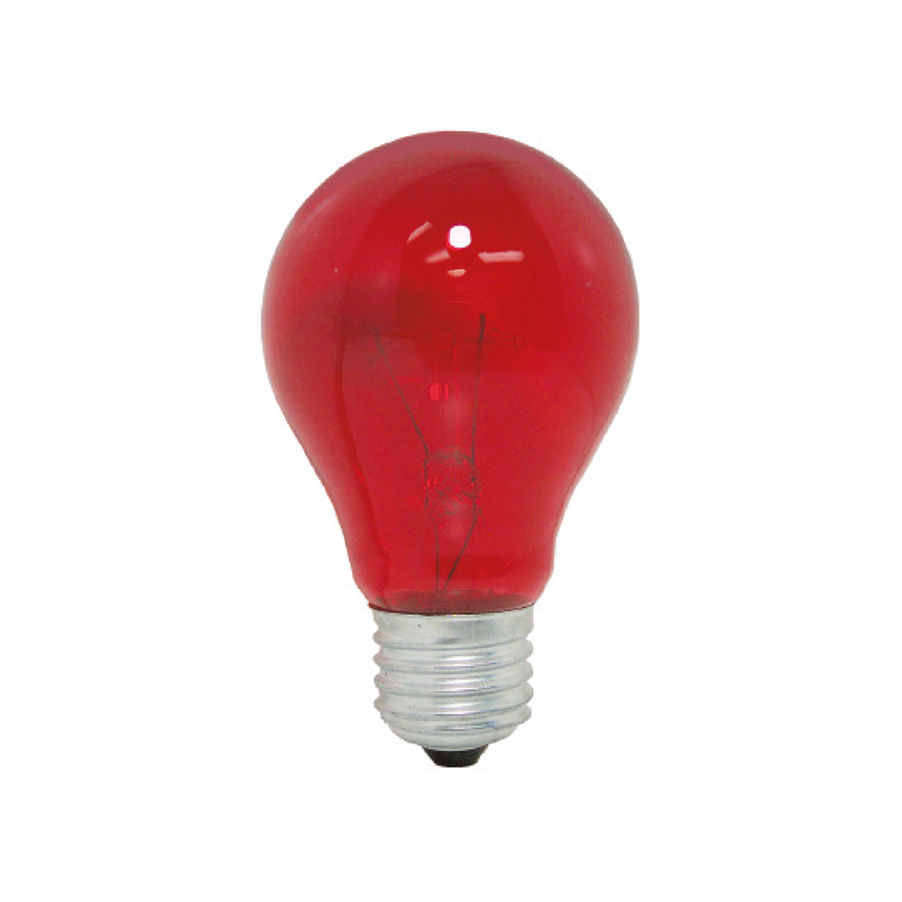 [E32120] Foco Incandecente Fiesta Rojo 25w. Rojo. 25w