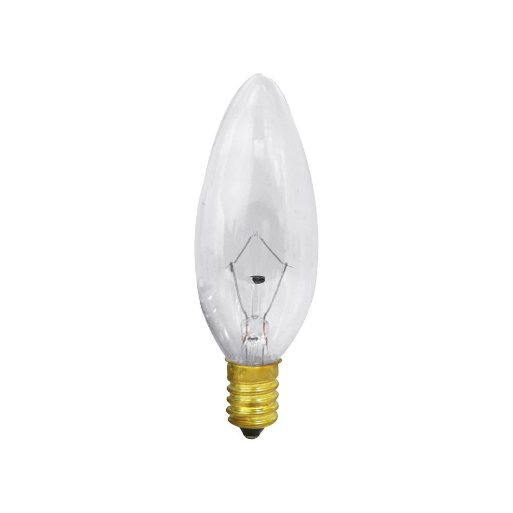 [E32129] Foco Torpedo Clear 40 Watts E12. Clear. 40w. Transparente