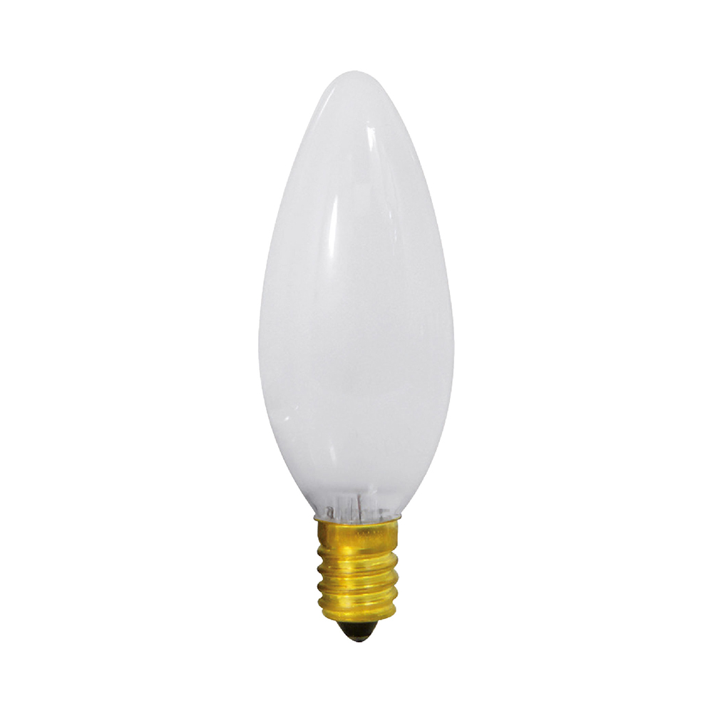 [E32132] Foco Torpedo Nevado 40 Watts E14. Nevado. 40w. Transparente