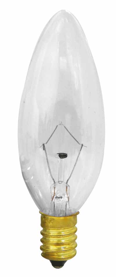 [E32135] Foco Torpedo Clear 40 Watts E14. Clear. 40w. Transparente