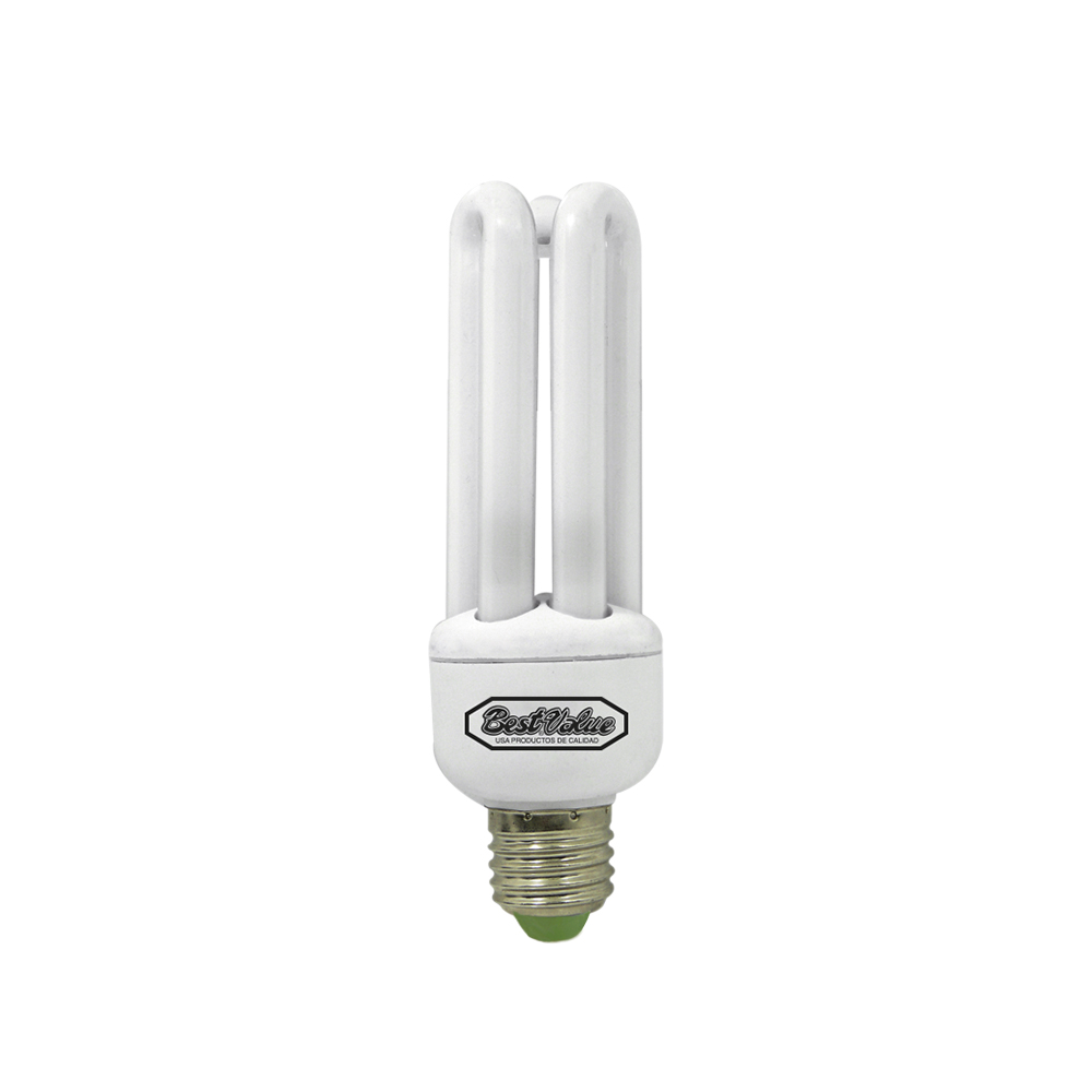 [E33012] Ahorrador 3-u 22w Dl E-27. Blanco.