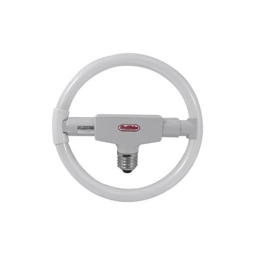 Ahorrador Circular 22w Dl E-27 T5. Blanco.