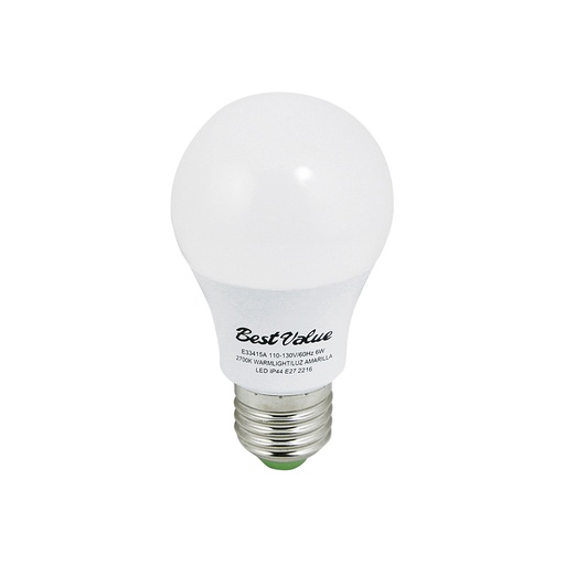 Led 6w 2700k E27. Amarillo. (amarillo)