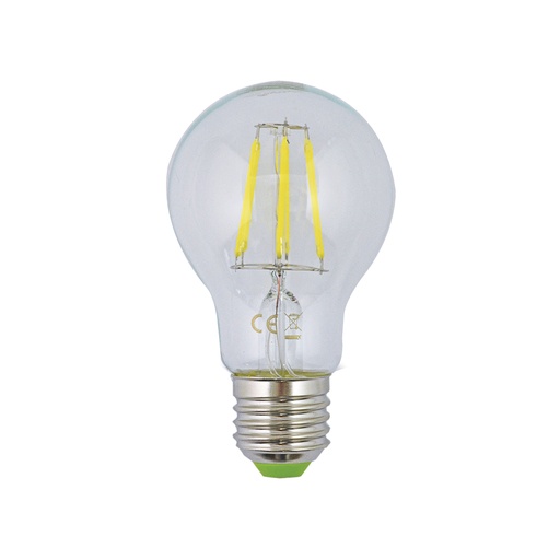 Lampara Led A19 6w 6400k E27. Blanco.