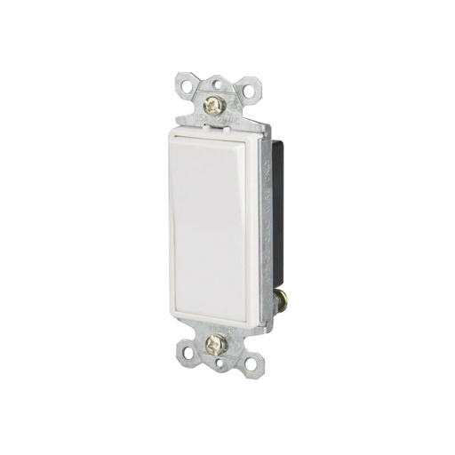 Interruptor Sencillo Decorativo Ul Blanco. 1-5/16 X 4-1/8