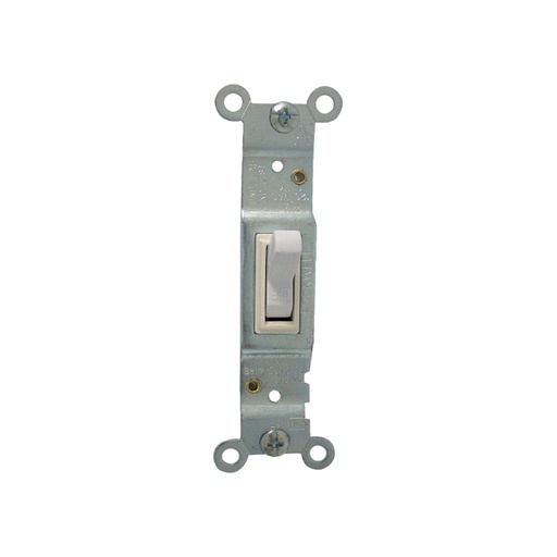 Interruptor Sencillo Blanco Rockwell. Blanco. 3/4 X 4