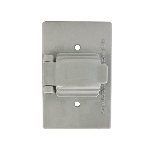 Tapa Para Interperie Sencilla. Gris. 2-7/8 X 4-1/2
