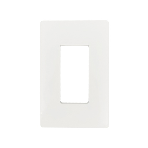 Tapa Decorativa Sencilla Blanca Ul Rockwell. Blanco. 2-3/4 X 4-1/2