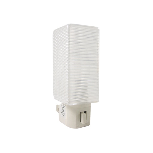 Lamparita De Noche Con Switch Rockwell. Blanco. 1-1/4 X 3-3/4 1-3/4