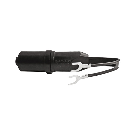 Tranformador Coaxial A Cable Interperie. Negro. 5-1/4