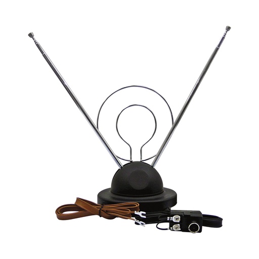 Antena Para Tv Con Base 5 Elementos Rockwell. Negro. 8 1/2-31