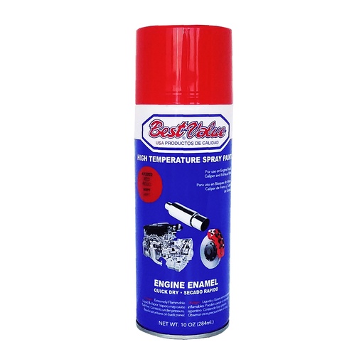 Pintura Spray Alta Temp Rojo. 10 Oz. (en Spray)