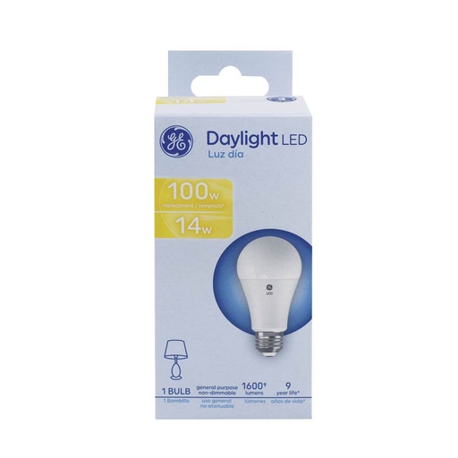 Led Ge 14w A19 6500k 1600lm Ul 93131597. Blanco.